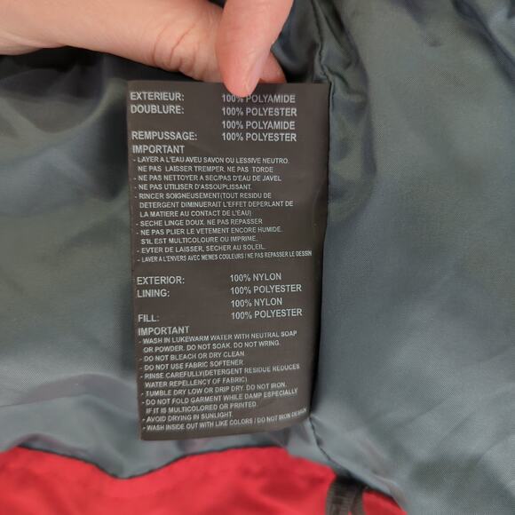 Pure Polaris Snowmobile Jacket Racing Men's Size Medium Red 100%‎ Nylon - Picture 10 of 10